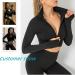 JOYMODE Women's Seamless Textured Workout Set - High Waist Leggings & Crop Top, Large, Black - Buy Online on SooperMarket.com