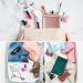 LED Foldable Travel Makeup Mirror - 5x7 inches, 3 Color Light Modes, USB Rechargeable - Rose Gold - Buy Online on SooperMarket.com