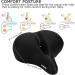 DAWAY C30 Oversized Bike Seat for Peloton & Mountain Bikes - Wide Saddle Replacement with Memory Foam Cushion for Men and Women - Comfortable Outdoor Cycling Accessory - Buy Online on SooperMarket.com
