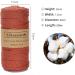 2mm x 219yd Macrame Cord - Natural White Cotton Twine String for DIY Knitting & Plant Hangers - Rustic Craft String for Christmas Wedding Decor - Buy Online on SooperMarket.com