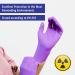 Meditrade Nitrile Examination Gloves - Medium Powder Free Hypoallergenic Heavy Duty Long Cuff Ambidextrous Disposable for Any Sector Bulk Buy (Large) (Violet) - Buy Online on SooperMarket.com