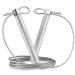 Gornation Springs rope - adjustable rope with ball bearing - for fitness boxing adjustable speed -rope with non -slip handles & aluminum ropes