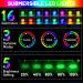 Buy Aled Light Underwater LED RGB Lights - 4 Waterproof Multi-Color Pond Lights with Remote Control & Suction Cups for Fish Tank & Vase Decoration - Buy Online on SooperMarket.com