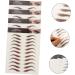 Gogogmee 4 Sheets Waterproof Eyebrow Stickers Eyebrow Tools 4d Artificial Eyebrow Tattoos Cosmetic 6d Hair 21x14.8cm Brown - Buy Online on SooperMarket.com