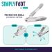 TRIM Simply Foot Toenail Clippers - Quality Steel Blades, Enlarged Opening, Catcher Base - Easy to Use Foot Care Tool for Men and Women (White) - Buy Online on SooperMarket.com