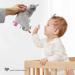UNMOT Baby Comforter Blanket - Elephant Soft Security Blanket with Teether - Grey - Buy Online on SooperMarket.com
