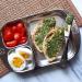 Kiddobloom Children Stainless Steel Divided Plates (2 pc) - Fun Frog Design for Mess-Free Mealtime - Buy Online on SooperMarket.com