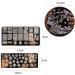 Sanwood Nail Stamping Plate - Clear Engraved Xmas Patterns | Stainless Steel Nail Art Template Tool Kit for Manicure - Style 5 - Buy Online on SooperMarket.com