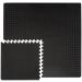 EYEPOWER set of 4 1cm floor protection mats 63x63 - fitness floor mat 1.6qm - protective mat with edge