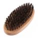 Men's Comb Brush - Synthetic Boar Bristles Wooden Handle Oval Design for Mustache & Beard Care Ideal for Military Bags - International Shipping Available - Buy Online on SooperMarket.com