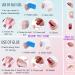 Leuhiove Glitter Gradient Pink Ballerina Press on Nails - Luxurious Crystal Gem Design for Women and Girls - Buy Online on SooperMarket.com