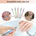 5-Piece Silicone Nail Brush Set | Double-Headed DIY Manicure Tool for Nail Art Painting & Designing | Reusable Nail Art Pen - Buy Online on SooperMarket.com