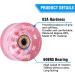 Nezylaf 8 Pack 32x58mm 82A Roller Skate Wheels with Glitter Powder + Skate Tool - Pink, Indoor/Outdoor Skate Replacement Accessories - Buy Online on SooperMarket.com