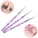 Peutpy 3-Piece Nail Art Liner Brush Set - Professional Acrylic & UV Gel Detailing Tools for Manicure & Nail Salon Accessories - Buy Online on SooperMarket.com
