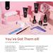 Beetles Poly Nail Extension Gel Starter Kit | Clear Pink Colors | UV Light Set | All in One Builder Gel Set - Buy Online on SooperMarket.com