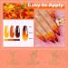 Lavender Violets 15ml Gel Nail Polish - Yellow to Dark Orange Mood Changing with Devil Sequin - Autumn/Winter UV LED Soak Off Manicure Pedicure - Buy Online on SooperMarket.com
