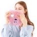 BAYDE Rose Quartz Roller & Gouache Face Eye Mask Set - 6-in-1 Natural Crystal Facial Care Tool for Face Lifting & Anti-Wrinkle - Buy Online on SooperMarket.com