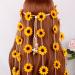 Boho Sunflower Flower Headband | Hippie Floral Crown Hairband for Women and Girls | Handmade Yellow Hair Accessories for Party, Cosplay, and Decoration - Buy Online on SooperMarket.com