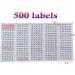 520 Pack Floss Bobbins with 500 Labels - Ideal for Needlepoint & Craft Thread Storage - Buy Online on SooperMarket.com