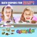GLOWLYLITE - Colorful Dino Bath Bombs for Kids with Surprise Dinosaur Inside - Bubble Bath Gift with XL Toys and Stickers Included - Buy Online on SooperMarket.com