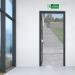 Pubblimania Emergency Exit Sticker - Durable PVC for Indoor/Outdoor Use (29cm x 13cm) | International Shipping Available - Buy Online on SooperMarket.com