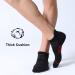 FITRELL Men's 6 Pack Ankle Running Socks Low Cut Cushioned Athletic Sports Socks Black+Red - Size 9-12 - Buy Online on SooperMarket.com