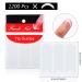 1200 pcs Self-Adhesive French Manicure Nail Sticker Set - White Half-Moon Shaped Decals for Nail Design (25 Sheets) - Buy Online on SooperMarket.com