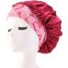 HEIMEABI Soft Bonnet Wide Elastic Satin Night Cap for Women - Wine One Size | Hair Accessories Organizer - Buy Online on SooperMarket.com