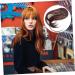 WOFASHPURET Piece Hair Toppers Extension Ponytail Wig Black Wigs Barrettes for Women Air Fringe Bangs Faux Hair Bun Wispy Bangs Wig Toupee for Women Hair Barrettes Scisors Clip Air Bangs Miss 18.00X6.50X0.50CM Brown - Buy Online on SooperMarket.com