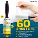 Large Pet Hair Lint Rollers - Sticky Remover for Furniture, Clothes, and Carpet - Dog, Cat, and Animal Hair - White (Pack of 5) - Buy Online on SooperMarket.com