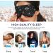 Haskirky Light Blocking Eye Mask Adjustable Breathable Eye Mask for Men and Women | Perfect for Travel, Yoga, and Meditation | Deep Sleep and Comfort | Black Stars Design - Buy Online on SooperMarket.com