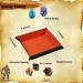 DND Polyhedral Dice Set - 6 Sets with Free Drawstring Bags and PU Leather Tray - Buy Online on SooperMarket.com