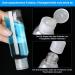 10-Piece 100ml Travel Bottles Set Small Plastic Containers with Syringe Funnel & Labels for Shampoo Conditioner & Toiletries - Perfect for International Travel - Buy Online on SooperMarket.com