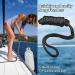 Sailortenx 3/8 x 6FT Boat Fender Lines 4 Pack - Double Braided Nylon Fender Rope with Eyelet Mooring, Black (4PK) - Buy Online on SooperMarket.com