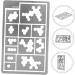 EXCEART Camouflage Spray Board Models Stencils for Crafts Painting Templates Washable Template Paper As Shown 8.50X5.50X0.20CM - Buy Online on SooperMarket.com