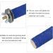 Patikil 0.6x9.8 Blue Bird Paw Wood Bars for Small Birds & Parrots - Ideal Cage Accessories - Buy Online on SooperMarket.com