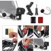 Quotre Camera Helmet Bracket Kit - Universal 3-Way Swivel Accessory for Action Cameras - Compatible with Insta 360 & GoPro Hero - Buy Online on SooperMarket.com