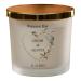Personalised Large Double Wick Wedding Candle Gift with Gold Leaf (White Musk and Vanilla)