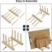 ChengFu Bamboo Baby Plate Holder | Kitchen Cabinet Organizer for Baby Dishes and Utensils - Buy Online on SooperMarket.com