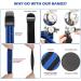 Isesuch Blood Flow Restriction Bands 2PCS - Arm & Leg Occlusion Straps for Muscle Training - Blue/Black 60cm - Buy Online on SooperMarket.com