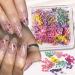 Buy 4Box 3D Dried Flowers Nail Art Stickers - Colorful DIY Mini Flower Petals for Nail Design - Natural Floral Decals for Manicure & Craft Accessories - Buy Online on SooperMarket.com