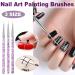 Famidiqgo Nail Stamper & Art Brushes Set - French Tip Clear Jelly Nail Art 3PCs Silicone Stamper Scraper & Pen for DIY Nail Design - Buy Online on SooperMarket.com