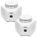 Pestzilla Ultrasonic Pest Repeller Humane Mouse Repellent & Rat Deterrent - Ultrasound Impluse and LED Strobe Lights Perfect for Squirrel Repellent Household Pests Repeller & Mice Repellant 2 Pack White