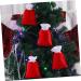 OFFSCH 8pcs Christmas Plush Bag Decor Xmas Present Bags Candy Storage Pouch Christmas Tree Pendant - Buy Online on SooperMarket.com