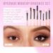 Travel Makeup Brush Set - 10 Mini Brushes with Case | Foundation Blending Eyeshadow & Blush | Perfect Makeup Gift (Pink - Buy Online on SooperMarket.com
