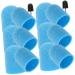 Healeved 1 Set Nail Color Sand Cap Nail Art Polishing Caps Nail Polisher Caps Electric Tool Nail Bit Fine Grit Nail Art Tools Electric Nail File Replacement Sandblasting Nail Flakes Corner 2x1.5cm Blue