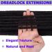 Leeven 18 Inch Dreadlock Extension - 10 Strands Synthetic Reggae Dreads in Black /1B - Buy Online on SooperMarket.com