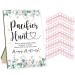 Schnuller Hunting Baby Party Games Baby Schnuller Hunting Green Schnuller Jagd-Schild and 50 Blue Mini-Acrylic Schnuller Favorite Games for Adults and Children for Baby Party activities 006