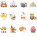 Easter Cake Decor Set 12Pieces Of Charm Rabbit Gnomes Easter Cupcake Toppers Cupcake Pick Festive Dessert Toppers Festive Dessert Embellishments - Buy Online on SooperMarket.com