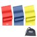 TKO Resistance Bands Set - 3 Pack - Flat Elastic Exercise Gear for Women Men - Fitness Workout Light Medium Heavy Levels 3 Pack RYB (Heavy Medium Light)